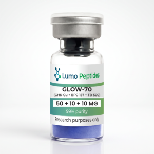 GLOW-70 (GHK-Cu 50mg, BPC-157 10mg, TB500 10mg)